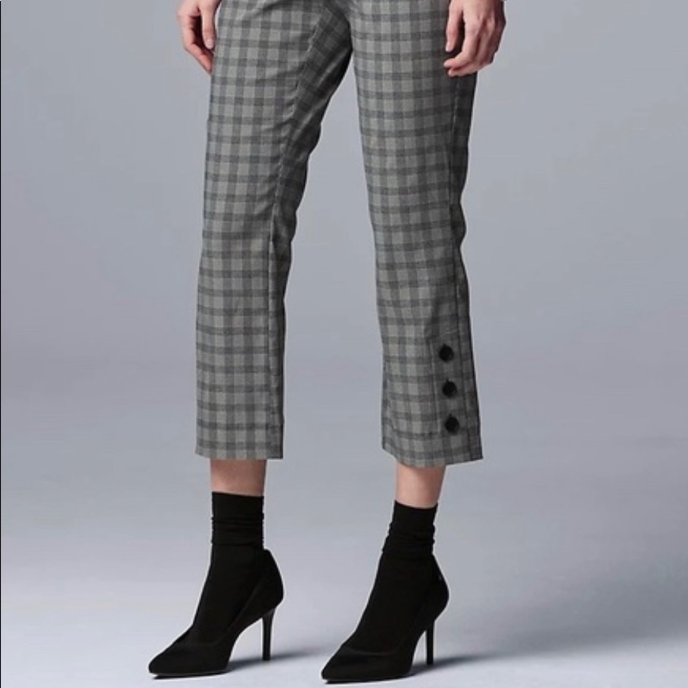 Simply Vera Plaid Capri